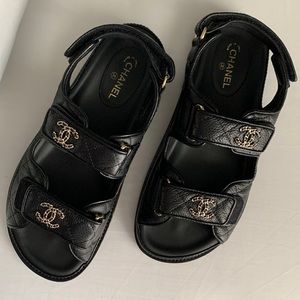 ‼️SOLD‼️Chanel Dad Sandals🖤